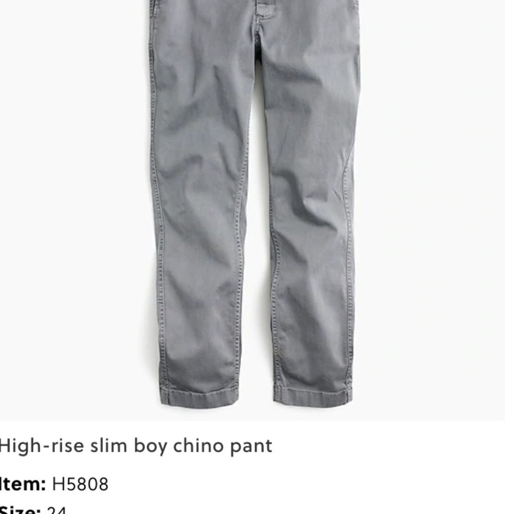 J. Crew slim broken-in boyfriend chino gray 24